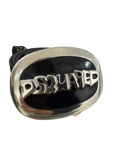 Dsquared2 Black Leather Belt