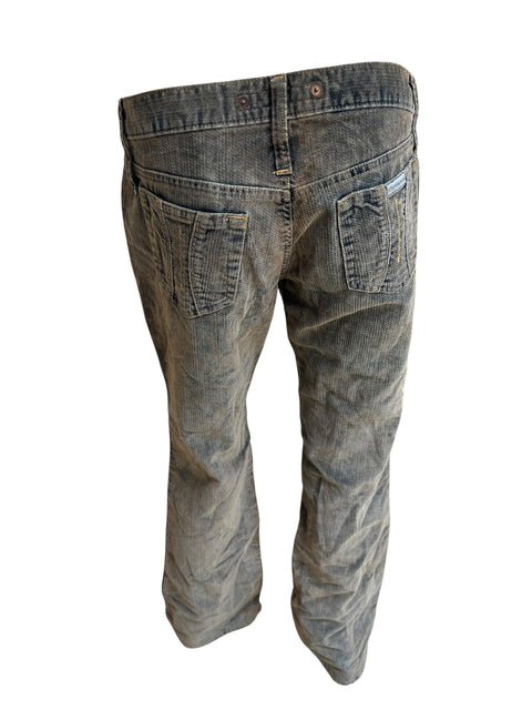 Fornarina Corduroy Distressed Denim Effect Pants