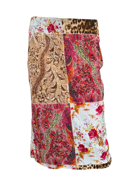 Roberto Cavalli Red Patchwork Set