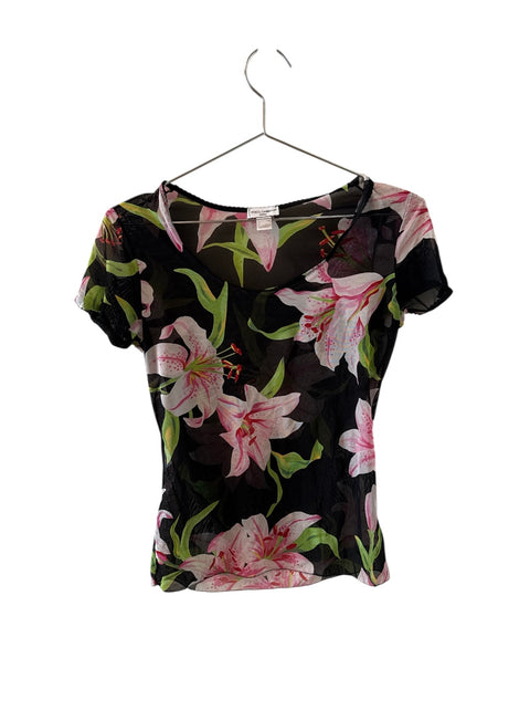 Dolce&Gabbana Flowers Mesh Top