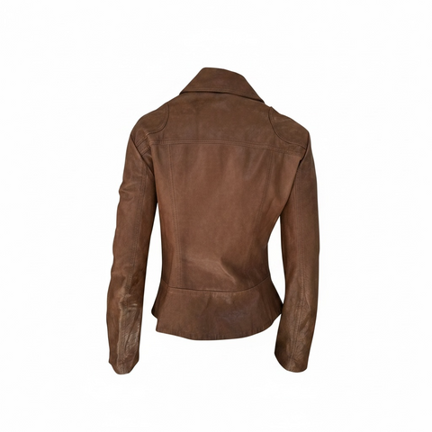 Dolce & Gabbana Brown Leather Jacket