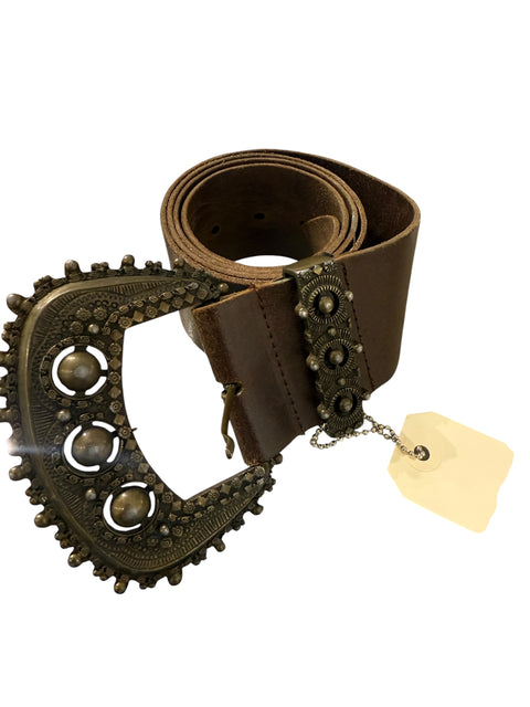 Brown Large Leather Belt