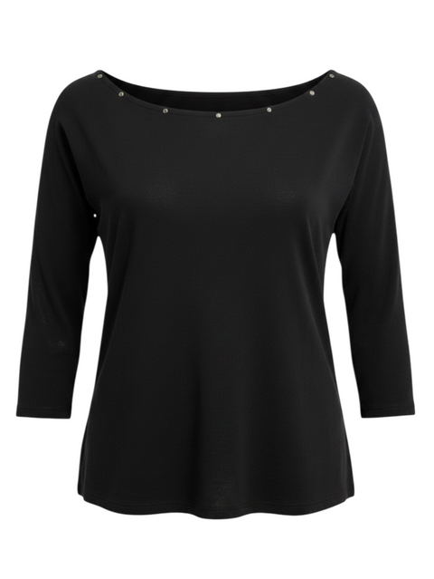 Moschino Black Mesh Top