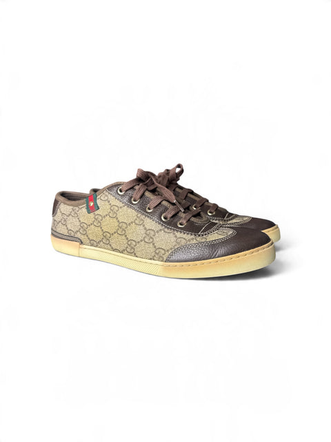 Gucci GG Monogram Brown Sneakers