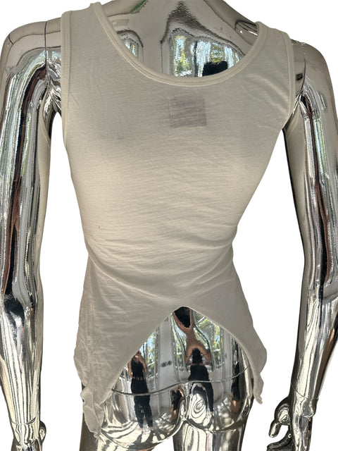 Datch White Gold Cut Tank Top