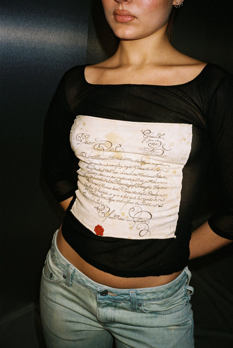 Moschino Letter Top