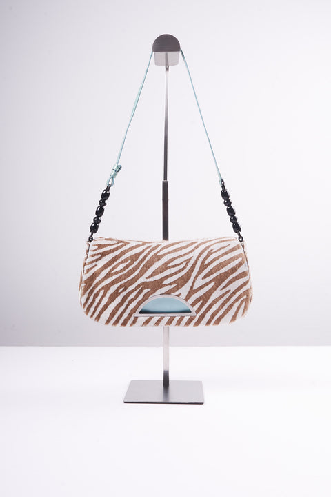 Christian Dior Malice Zebra Print Poney Hair