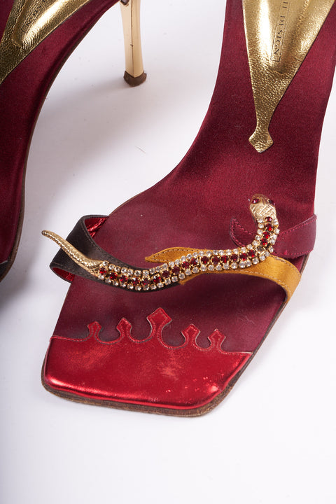Giuseppe Zanotti Snake red heels Size 39