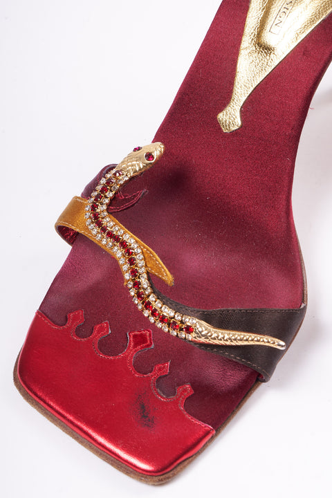 Giuseppe Zanotti Snake red heels Size 39