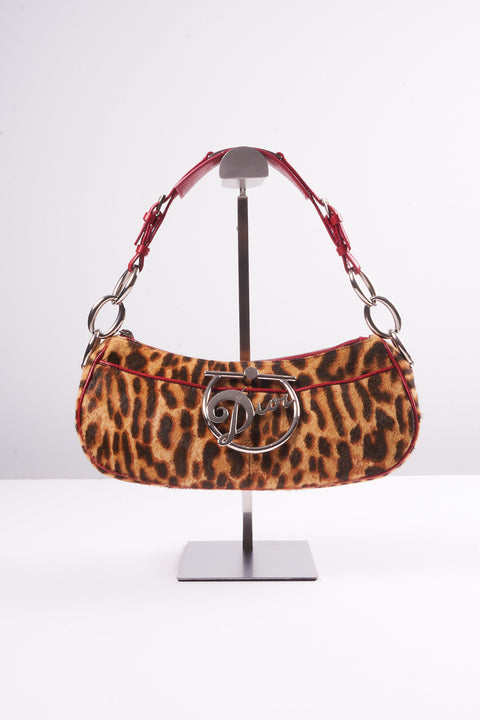 Christian Dior Diva Leopard Pony Hair Bag