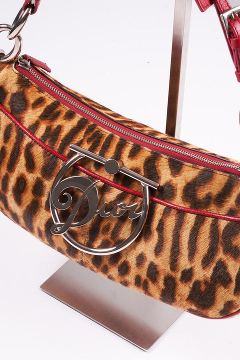 Christian Dior Diva Leopard Pony Hair Bag