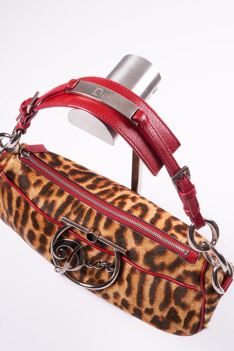Christian Dior Diva Leopard Pony Hair Bag