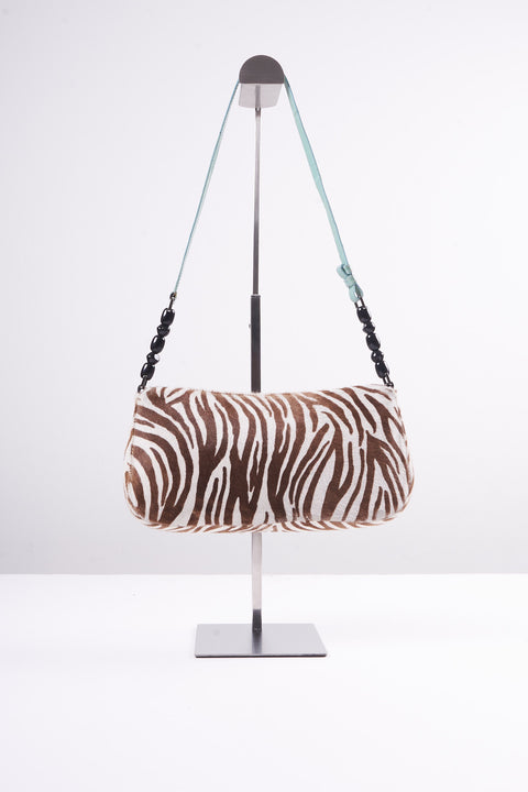 Christian Dior Malice Zebra Print Poney Hair