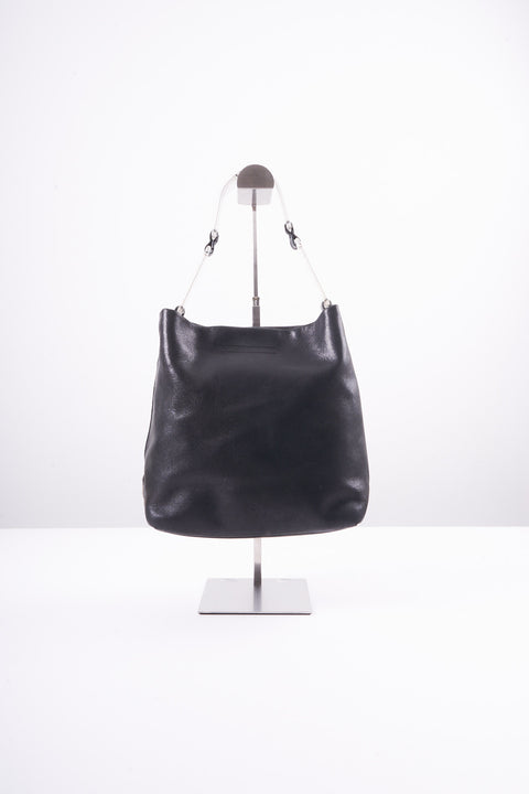Prada Shoulder Bag Leather Black