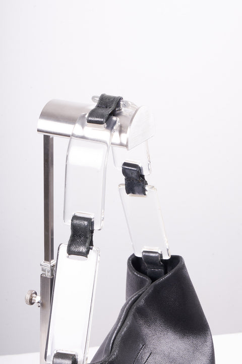 Prada Shoulder Bag Leather Black