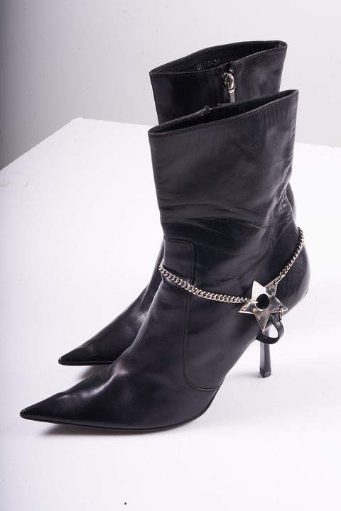 Dior Black Star Piercing Boots