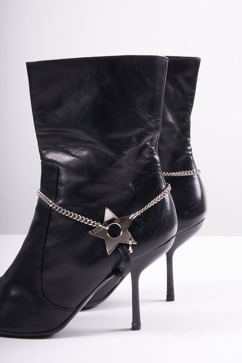 Dior Black Star Piercing Boots