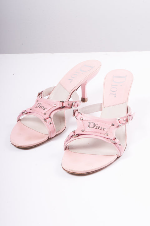 Dior Pink Bondage Heels Size 39