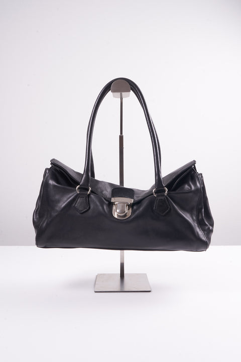 Prada Black Leather Shoulder Bag