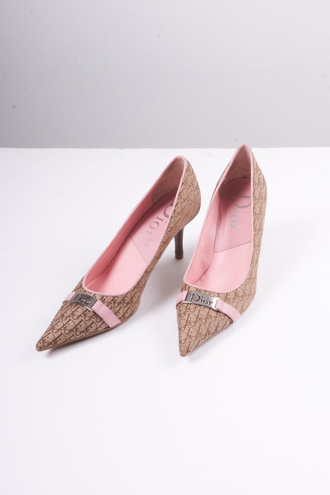 Dior Pink monogramme heels Size 39.5