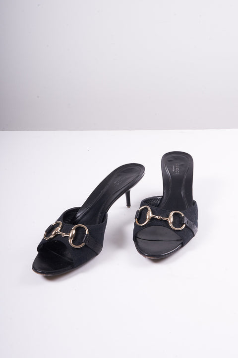 Gucci Black Mules Heels