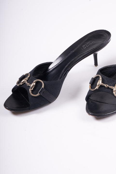 Gucci Black Mules Heels