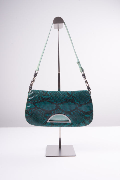 Christian Dior Malice Python Turquoise