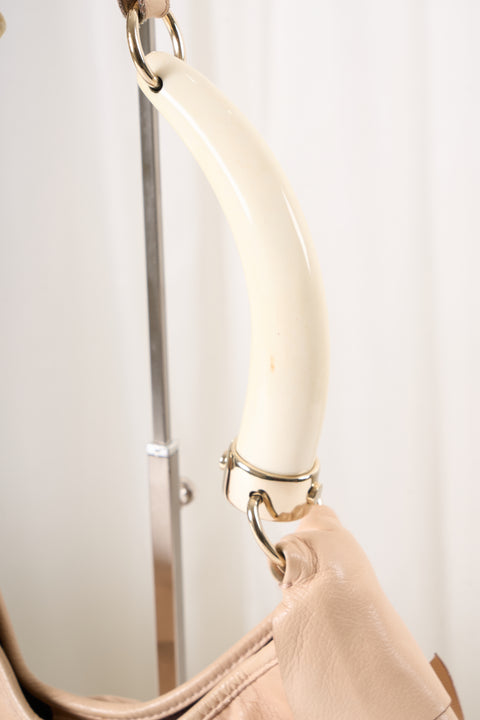 YSL Saint Tropez Pink Calfskin Leather Shoulder Bag