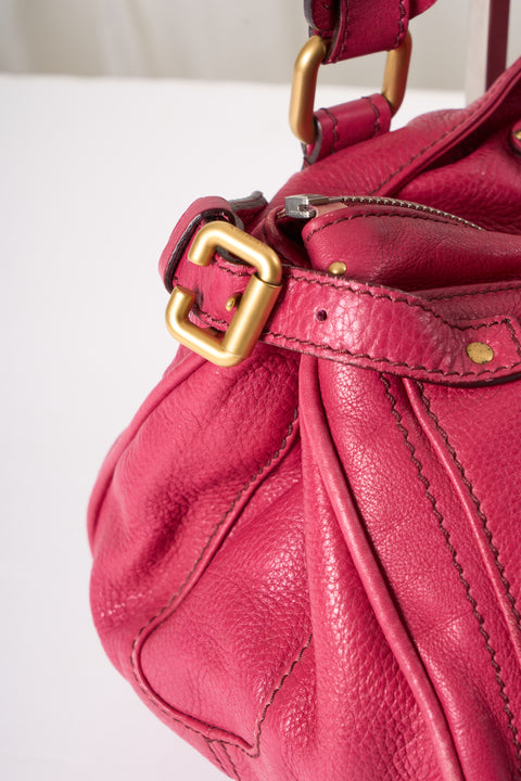 Chloé Paddington Pink Leather Shoulder Bag