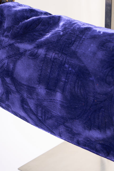 Fendi Baguette Purple Velvet Shoulder Bag