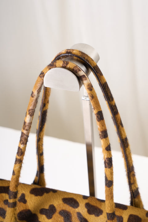 Prada Leopard Print Pony Hair Bag