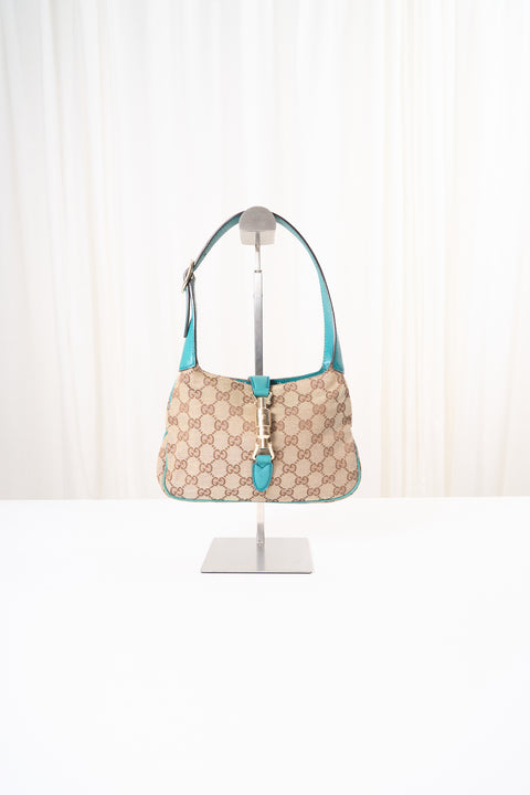 Gucci Jackie GG Canvas Mini Brown Shoulder Bag