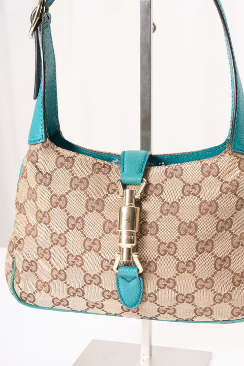 Gucci Jackie GG Canvas Mini Brown Shoulder Bag