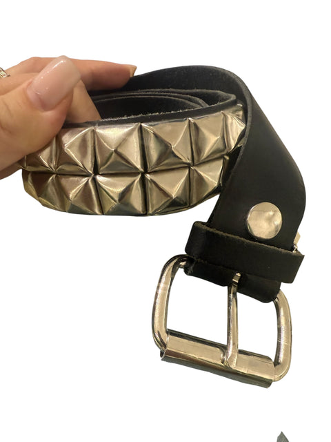 Vintage Black Big Stud Belt