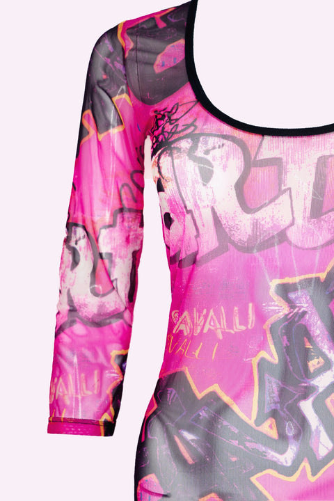 Roberto Cavalli Pink Tag Top
