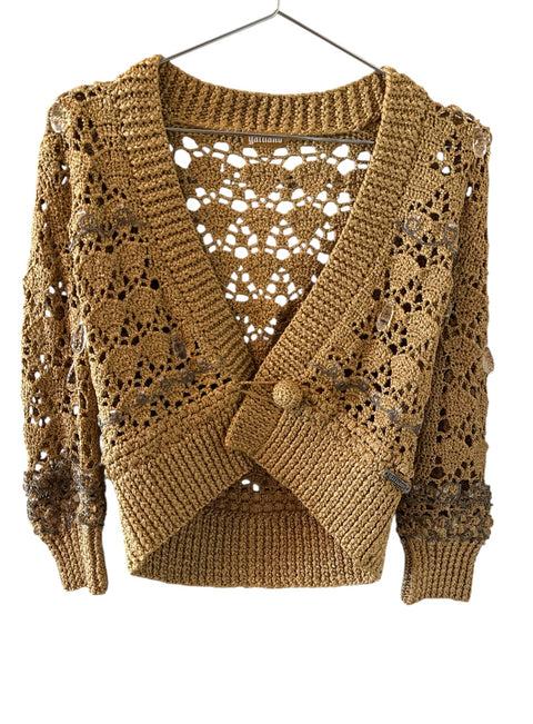 Galliano Gold Cardigan