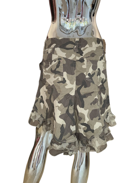Tensione High-Low Camo Print Skirt