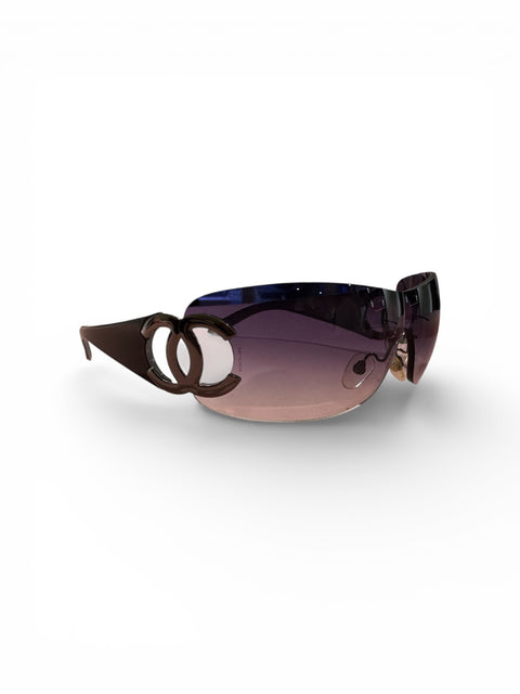Chanel Sunglasses Purple/Black
