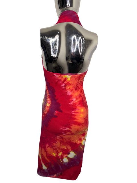 Blumarine Gemstone Pink & Orange Dress