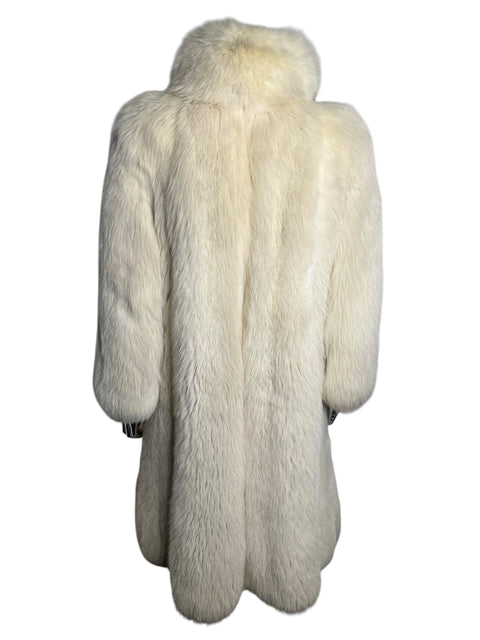 Vintage White Long Fox Fur