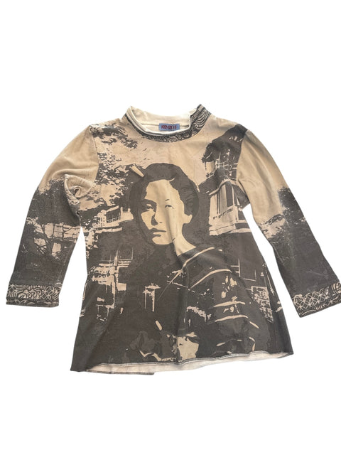 Kenzo Tshirt Asian Print