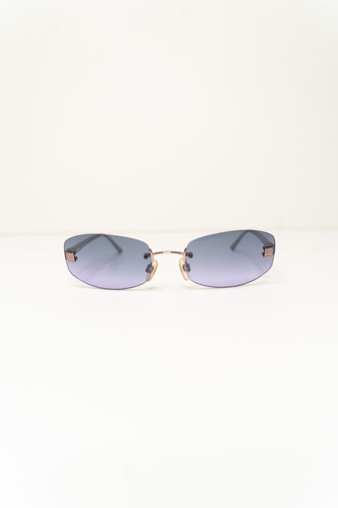 Chanel Purple CC Sunglasses