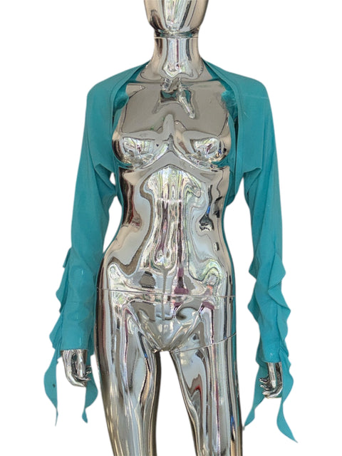 Coconuda Turquoise Ruffled Boléro