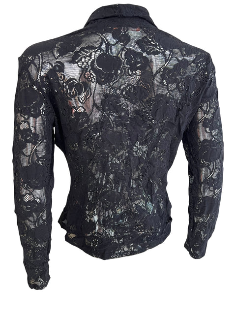 WAN Li Black Lace Long Sleeve