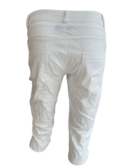Frenetika Italia White Cotton Capri