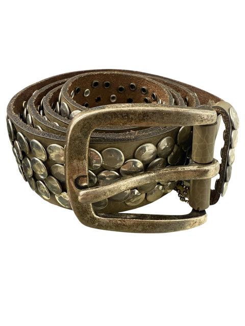 Vintage Grey Stud Belt