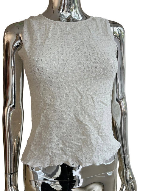 Vintage White Lace Tank Top