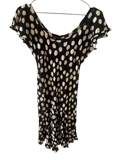 Vintage Silk Dress Polka Dots