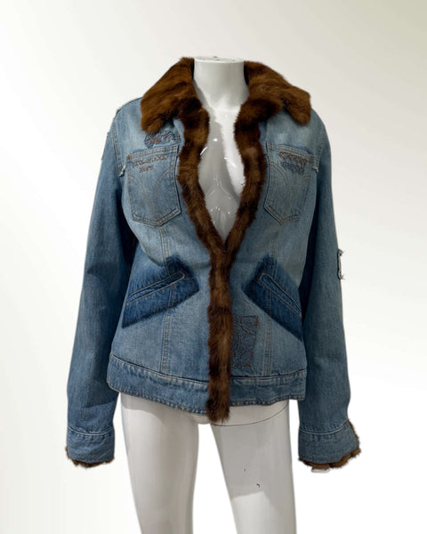 Roccobarocco Jeans fur denim jacket