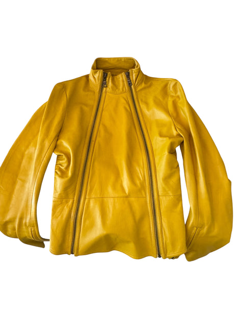 Vintage Yellow Double Zip Jacket